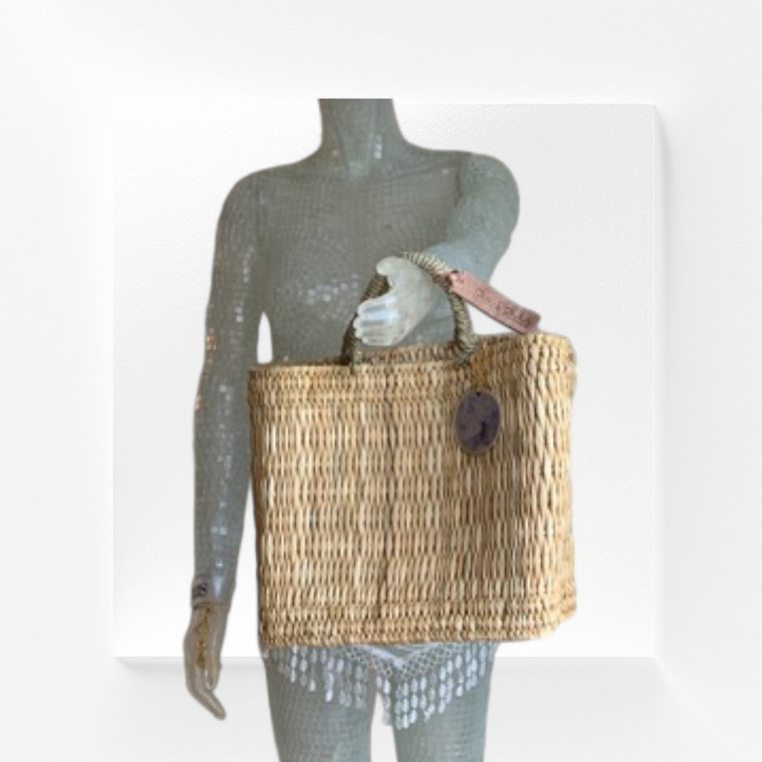 Flat Bottom French Market Basket